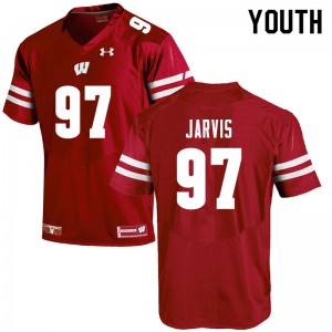 Youth Wisconsin Badgers Mike Jarvis #97 Red Player Jerseys 212593-885